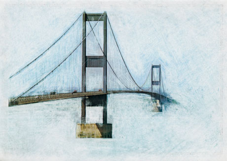 Bridges 2009, postcard by Tim Davies. Image courtesy the artist.