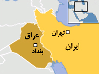 نقشه ایران و عراق 