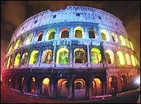 Imagem do Coliseu, em Roma