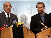 علی لاریجانی و محمد البرادعی در وین