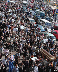 مراسم ترحيم نوشی عطا جرجيس در اسکندريه