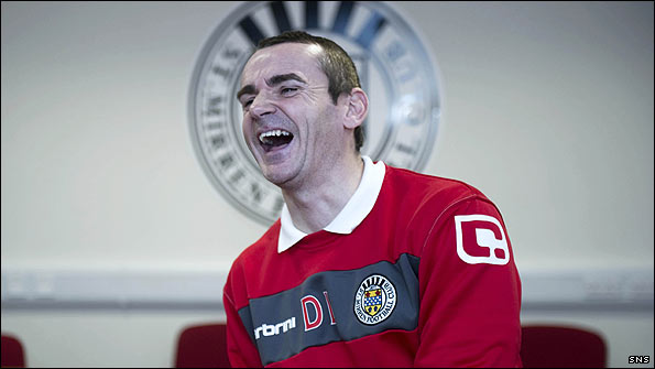 St Mirren manager Danny Lennon