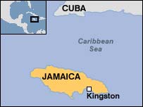 Jamaica map