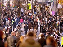 População numa grande cidade