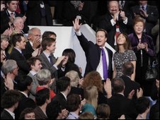 David Cameron after his speech