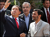 هوگو چاوز و محمود احمدی نژاد