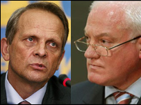 Theodor Stolojan şi Valeriu Stoica