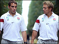 Olly Barkley (left) and Jonny Wilkinson