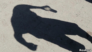 Тень пьяного человека