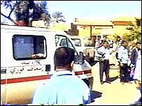 біля місця вибуху