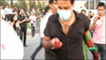 Homem machucado em protesto (imagem de internauta iraniano)