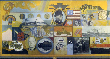 John Byrne’s mural from Stoddard carpet factory.