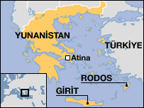 Yunanistan haritası