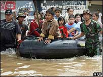 سيل در جاکارتا