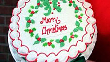 Photograph of a Christmas cake