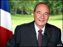 Fransa Cumhurbaşkanı Jacques Chirac