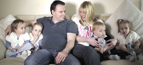 Meet The Multiples (Emily and Simon with their children)