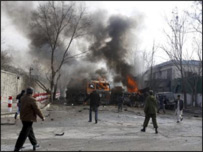 काबुल में घटनास्थल