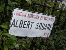 Sign for Albert Square