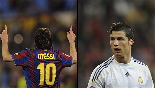 Leo Messi y Cristiano Ronaldo