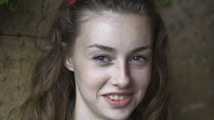 Grace Mandeville as Holly in the Sparticle Mystery