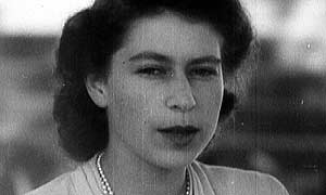 An image from The Queen at 80 - her 21st birthday in South Africa