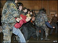 Demonstrace v Minsku, říjen 2004