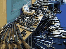 Surrendered weapons