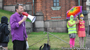 Акция у Успенского собора в Хельсинки