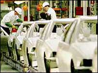 Linha de produção da BMW