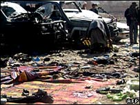 صحنه انفجار روز گذشته در قندهار