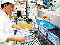 Công nhân tại Vinamilk 