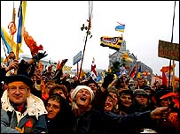 Ukrayna'da göstericiler