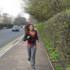 1Xtra Breakfast News Reader Tina Daheley with hair flowing in the wind