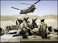 سربازان ائتلاف در شرق افغانستان