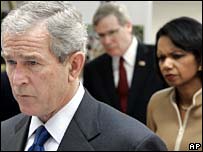 Ông Bush và bà Rice tại hội nghị APEC