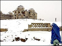 بارش برف در افغانستان