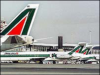 Alitalia uçakları