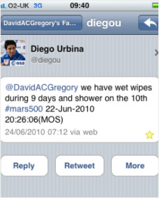 Screengrab of Diego's tweet