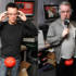 Chris and Dave protect themselves ahead of Fearne's game to test their reflexes!