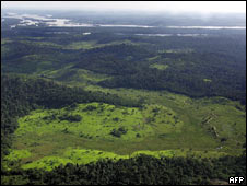 Vista aérea da Amazônia