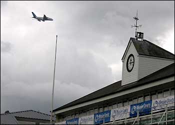 Airbus A380 over Gloucestershire Cricket Ground
