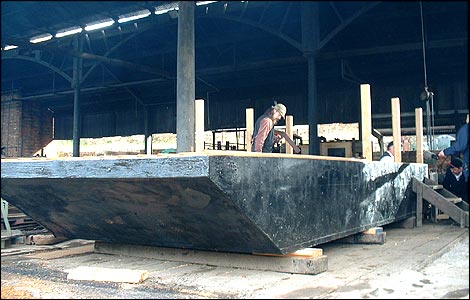 Putting the finishing touches to the new ferry