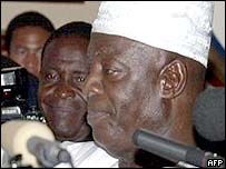 Moses Blah, presidente interino da Libéria