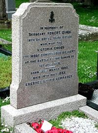 The grave of Sergeant Robert Quigg VC