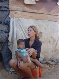 Ana Paula de Queiroz e filho