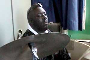 Pierre is at a weekly music jam