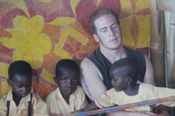 Harry Yirrell in Ghana in 2005
