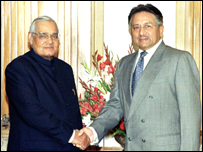 واجپئی اور مشرف