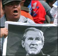 Protesty proti Georgi Bushovi